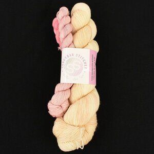 Suburban Stitcher Sock Set Superwash Merino Wool Nylon Champagne Paloma Rose